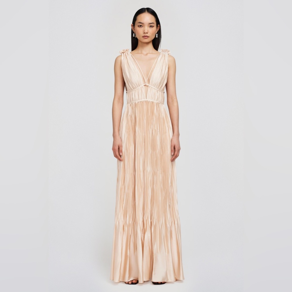 SIMKHAI Ostara Blush Pleated Gown